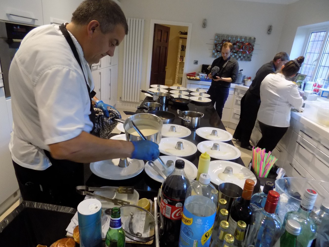 Chef in your kitchen outside catering cheshire