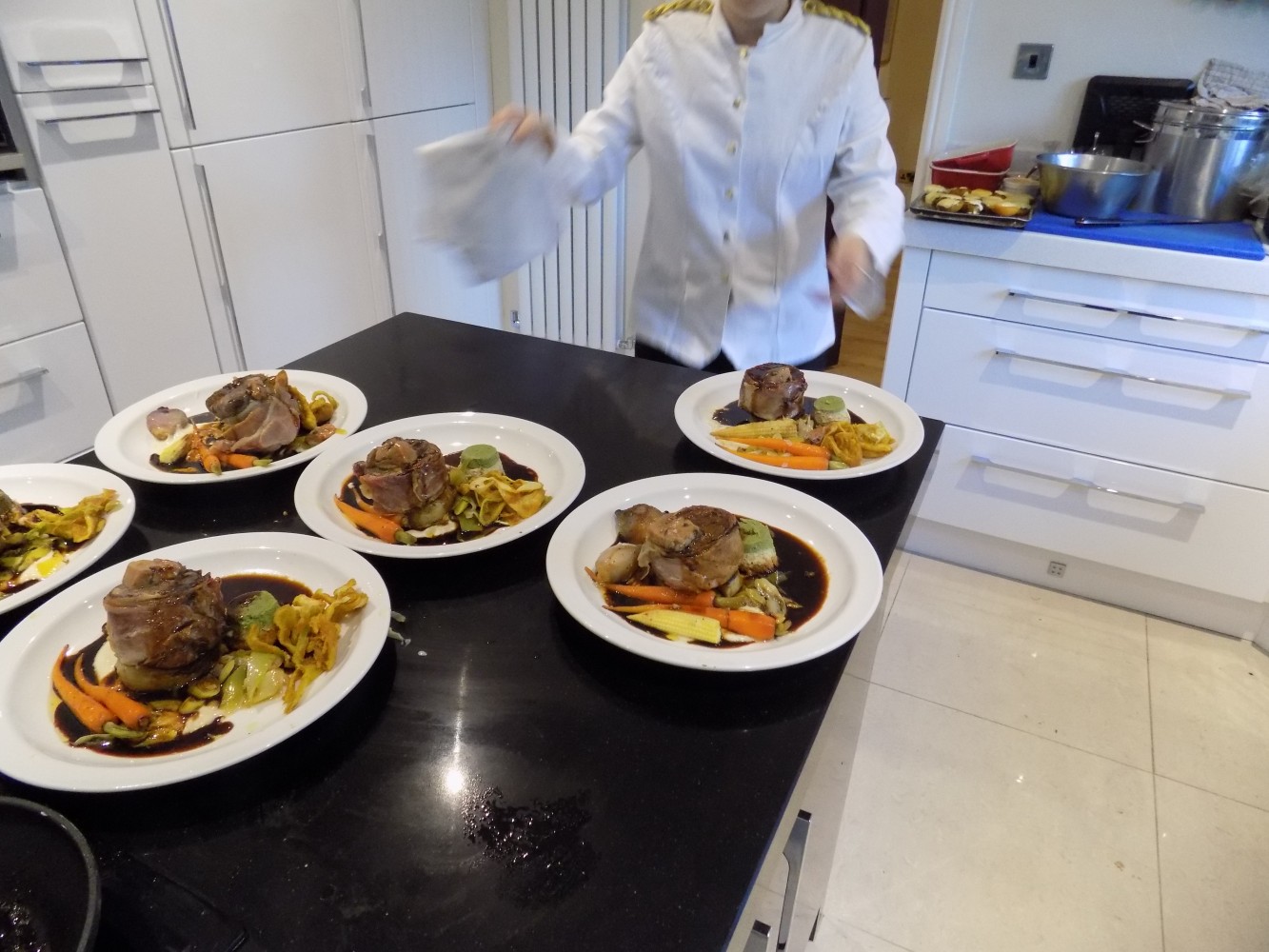dinner party catering wilmslow with a chef in your kitchen